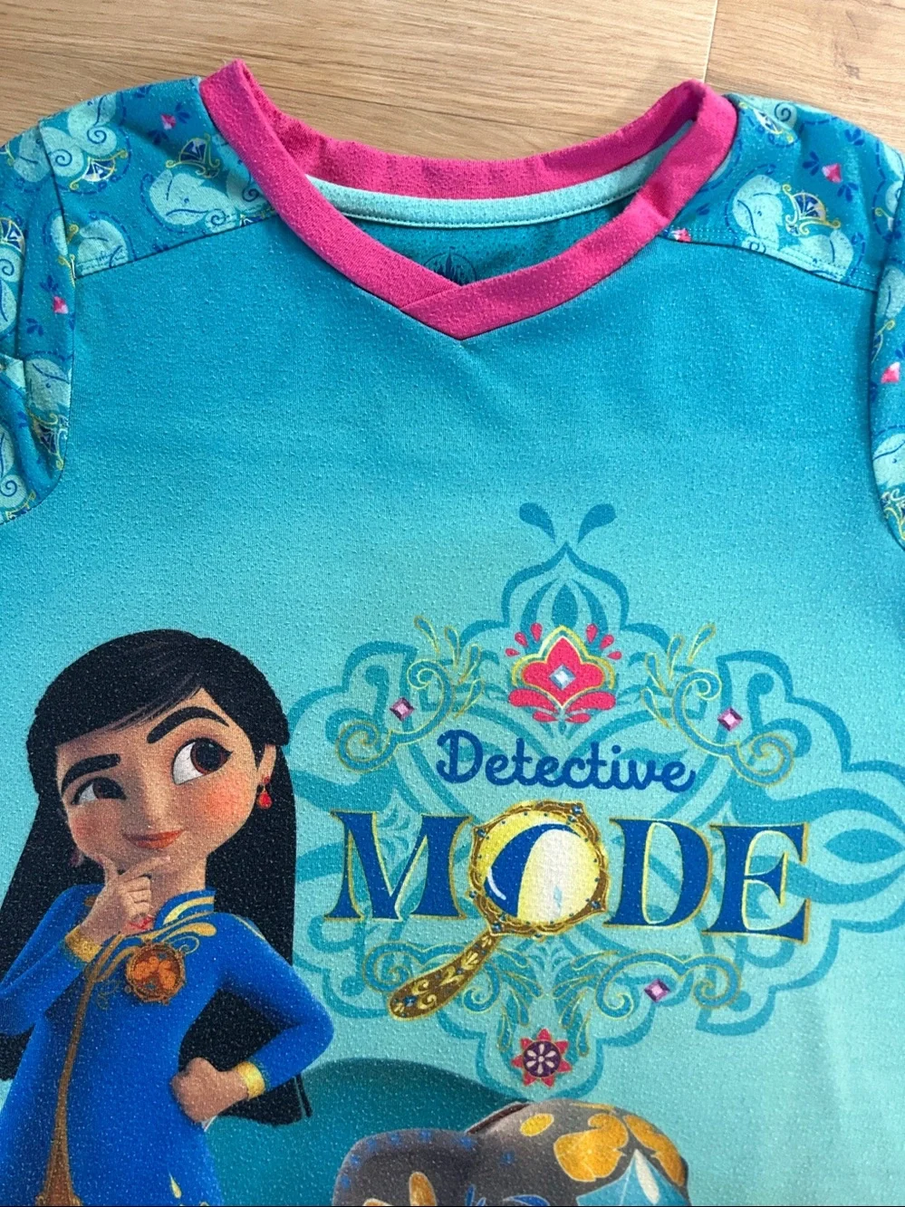 2 piece set Disney Mira and Encanto Nightshirt for girls, size 7-8 Blue Pajamas - Picture 12 of 15